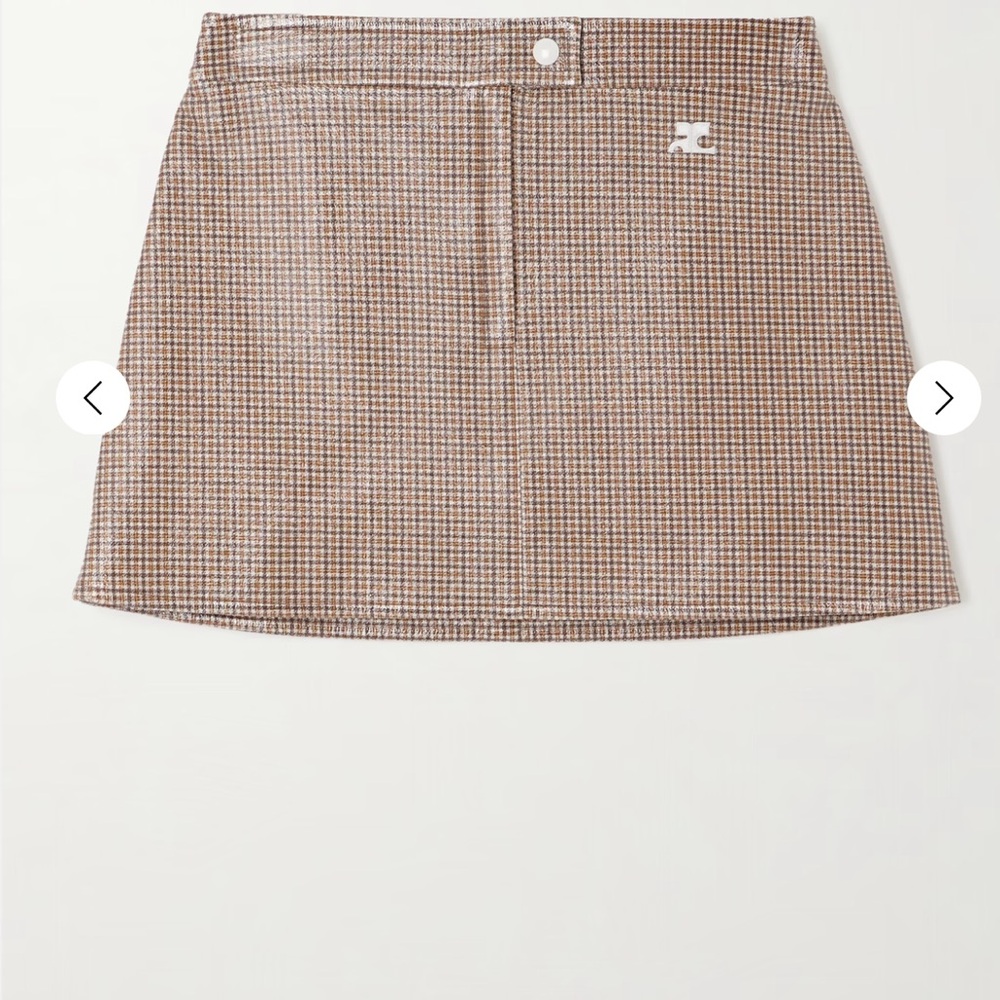 Tan Mini Pencil Skirt for Casual Wear